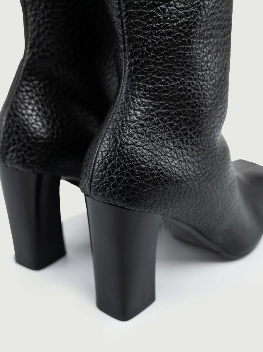 TRONCHETTO IN PELLE ECOLOGICA NERO - immagine 6