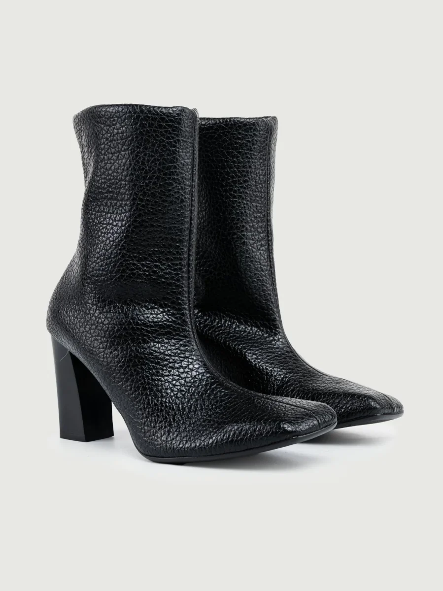 TRONCHETTO IN PELLE ECOLOGICA NERO - immagine 3