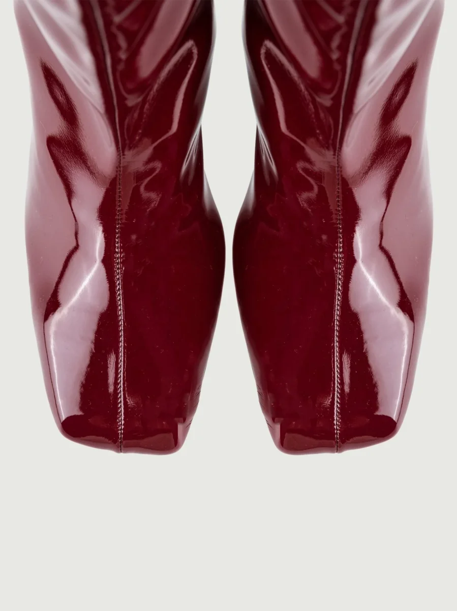 TRONCHETTO IN VERNICE BORDEAUX - immagine 5