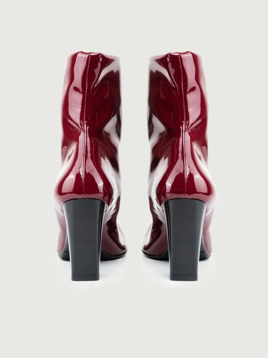 TRONCHETTO IN VERNICE BORDEAUX - immagine 4