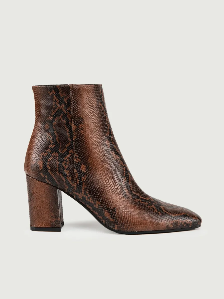 TRONCHETTO STAMPA PITONE MARRONE