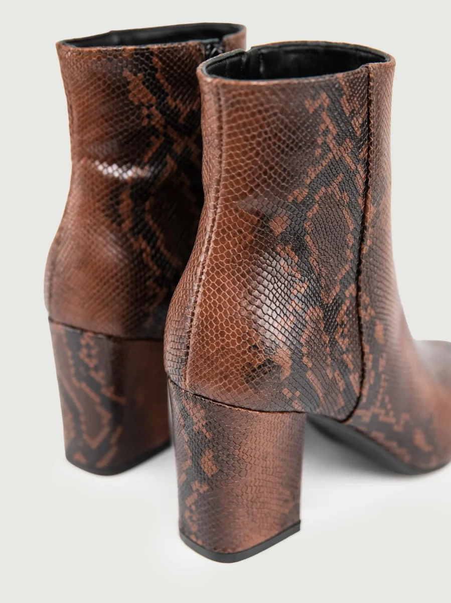 TRONCHETTO STAMPA PITONE MARRONE - immagine 7