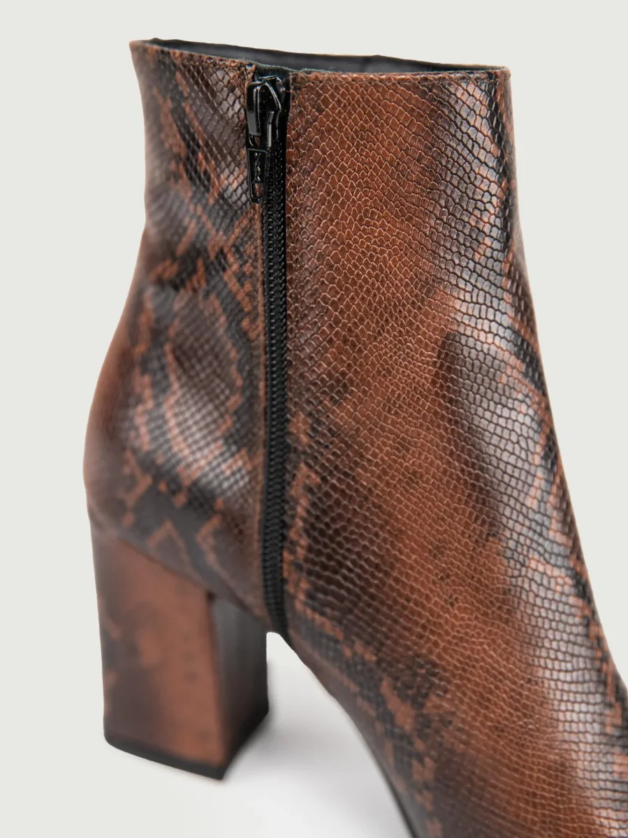 TRONCHETTO STAMPA PITONE MARRONE - immagine 6