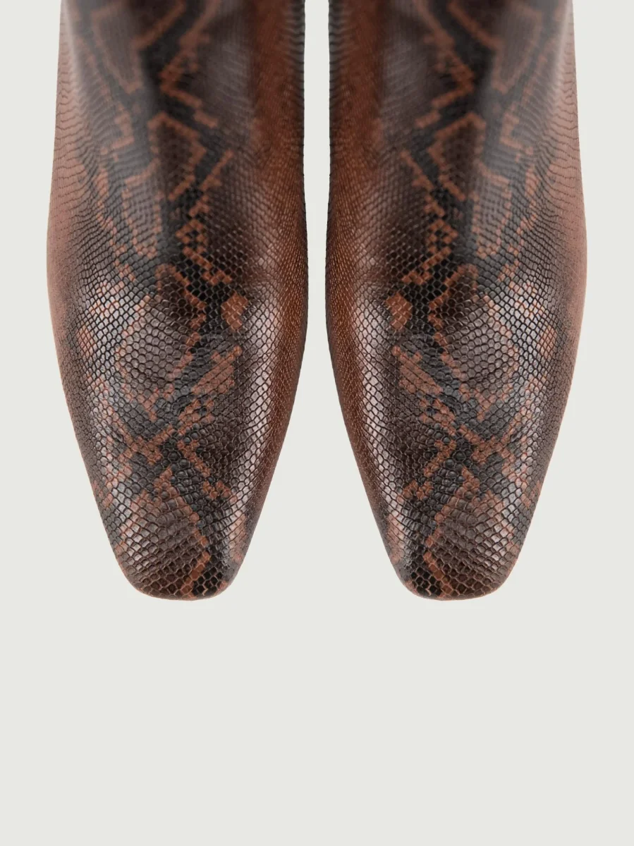 TRONCHETTO STAMPA PITONE MARRONE - immagine 5
