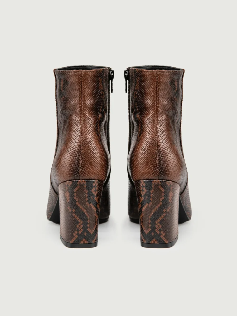 TRONCHETTO STAMPA PITONE MARRONE - immagine 4