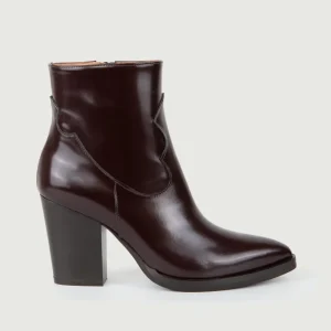 TRONCHETTO TEXANO IN PELLE MARRONE