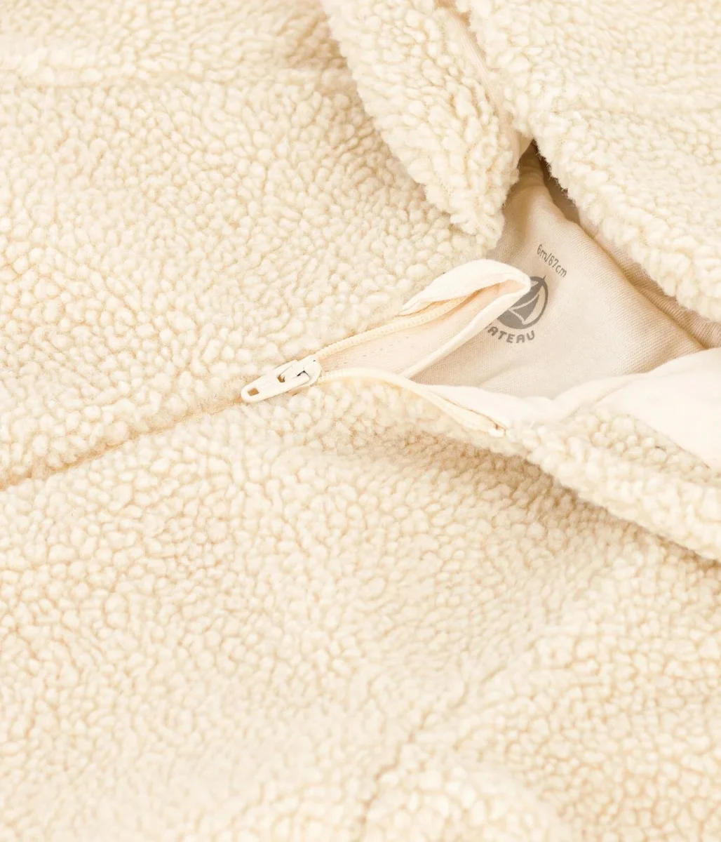 TUTINA CON CAPPUCCIO IN SHERPA PER BEBÈ - immagine 3