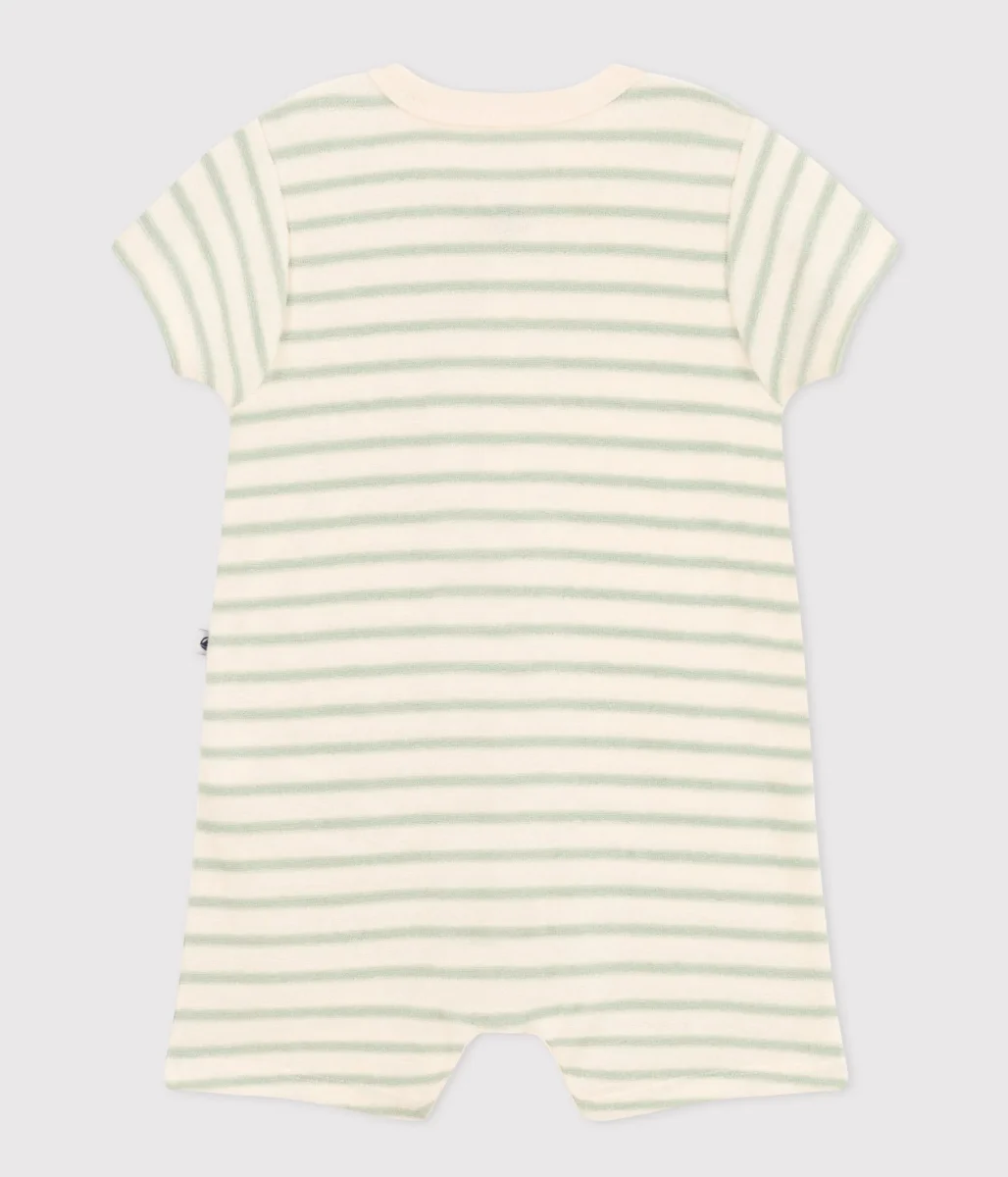 TUTINA CORTA A RIGHE BEBÈ IN SPUGNA BOUCLETTE - immagine 4