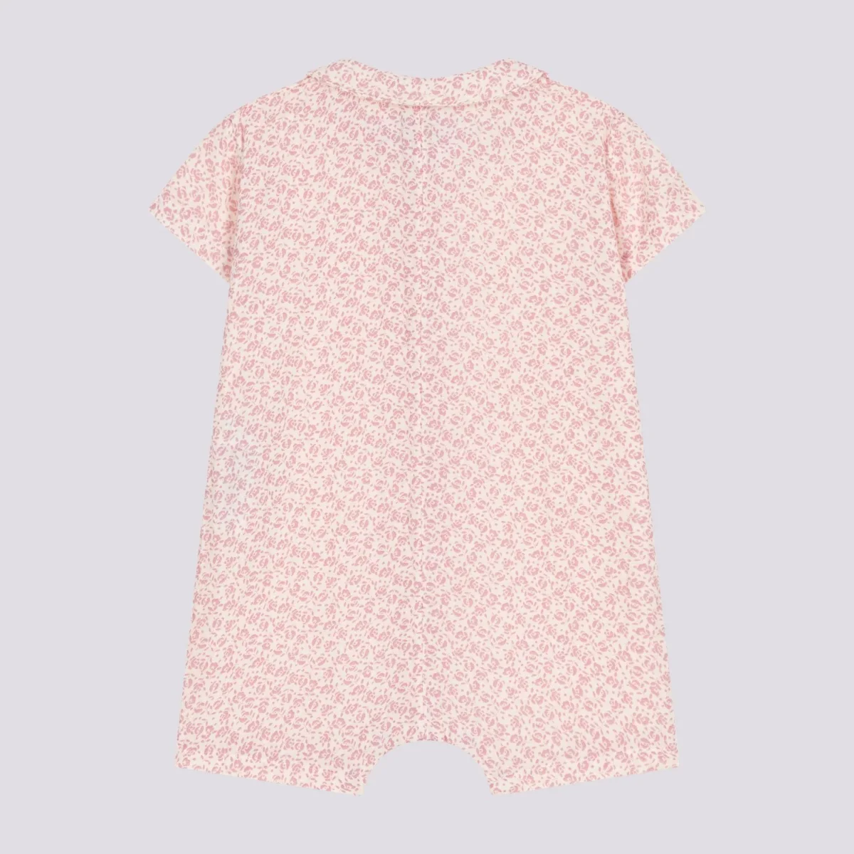 TUTINA CORTA BEBÈ IN GARZA DI COTONE A FIORI - immagine 4