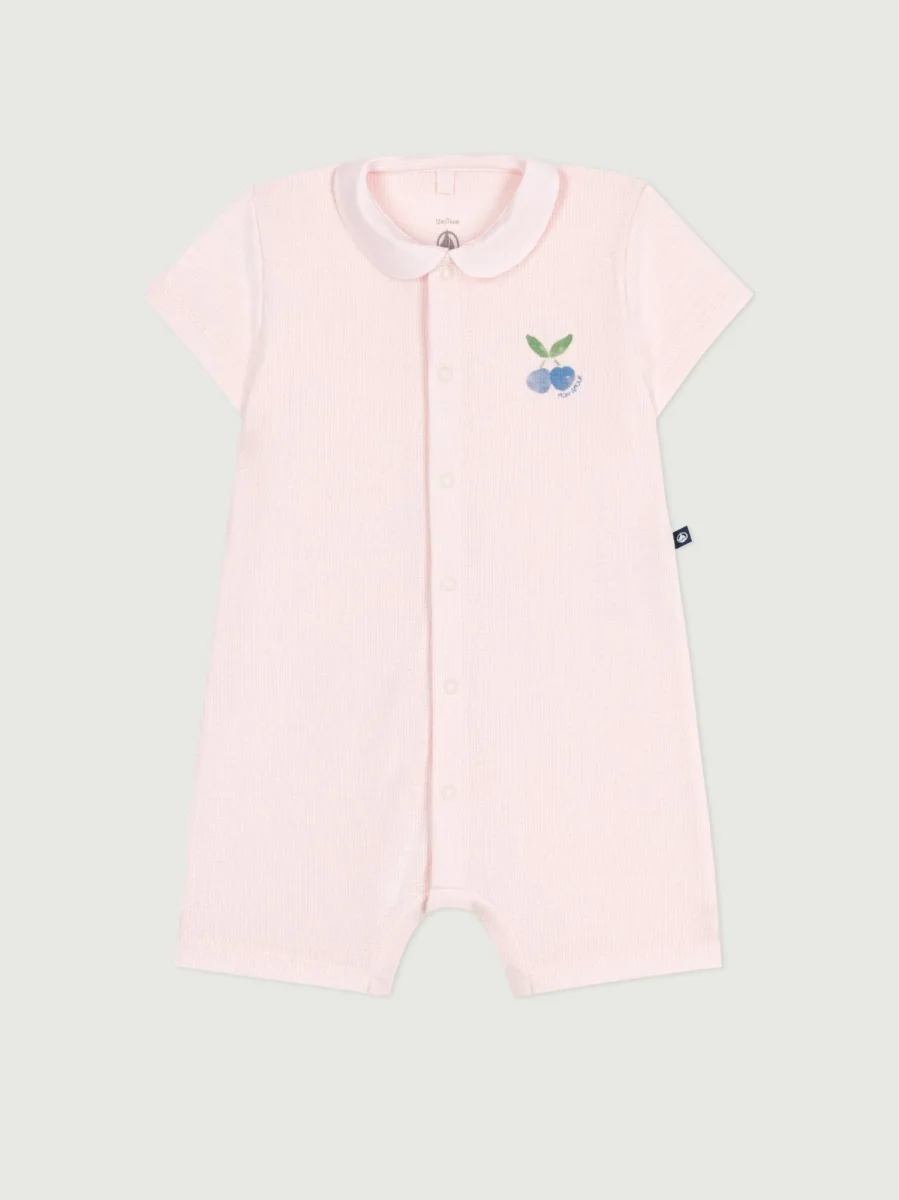 Tutina corta in cotone con colletto BEbè