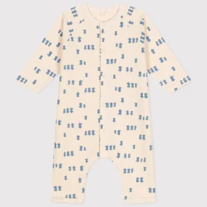 Tutina  in tessuto felpato con stampa pulcini