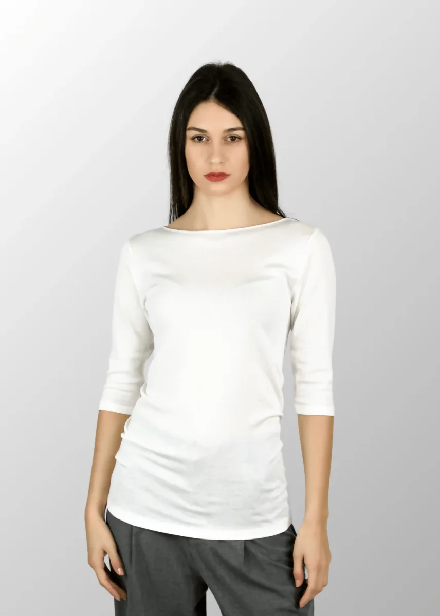 Maglia manica 3/4 Nathalie in Cotone Seta - immagine 4