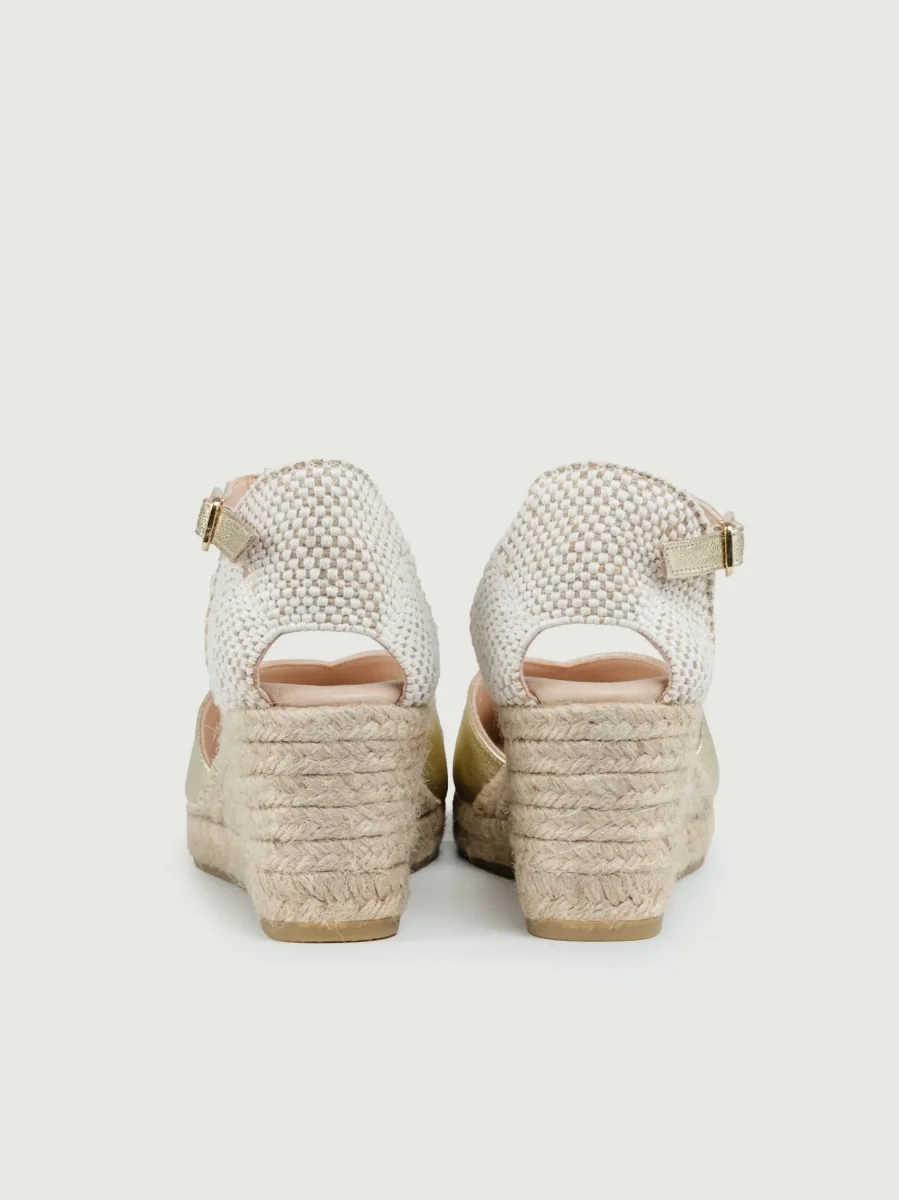 ZEPPA in corda e pelle LAMINATA ORO - immagine 4