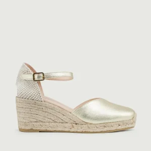 ZEPPA in corda e pelle LAMINATA ORO