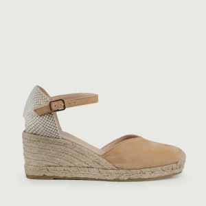 ZEPPA in corda e pelle SCAMOSCIATA  CUOIO