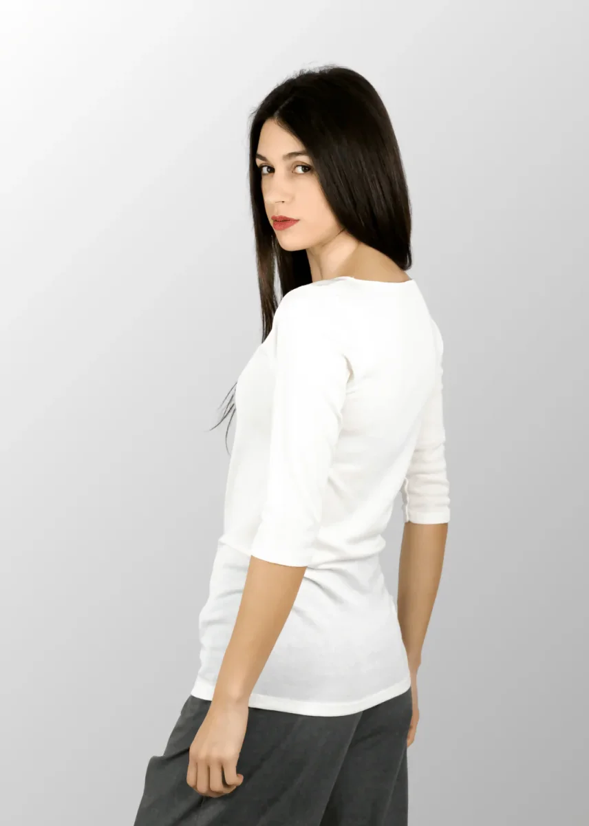 Maglia manica 3/4 Nathalie in Cotone Seta - immagine 5