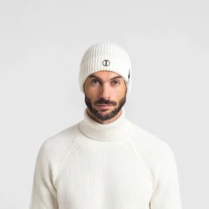 Cappello cuffia in lana - Panna