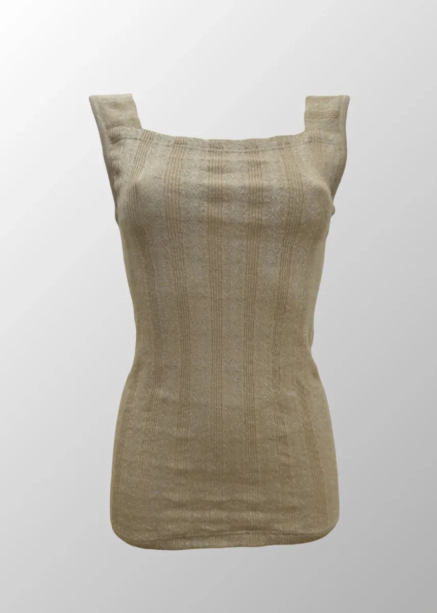 Top in Cotone lamé squadrato Lucia - immagine 9