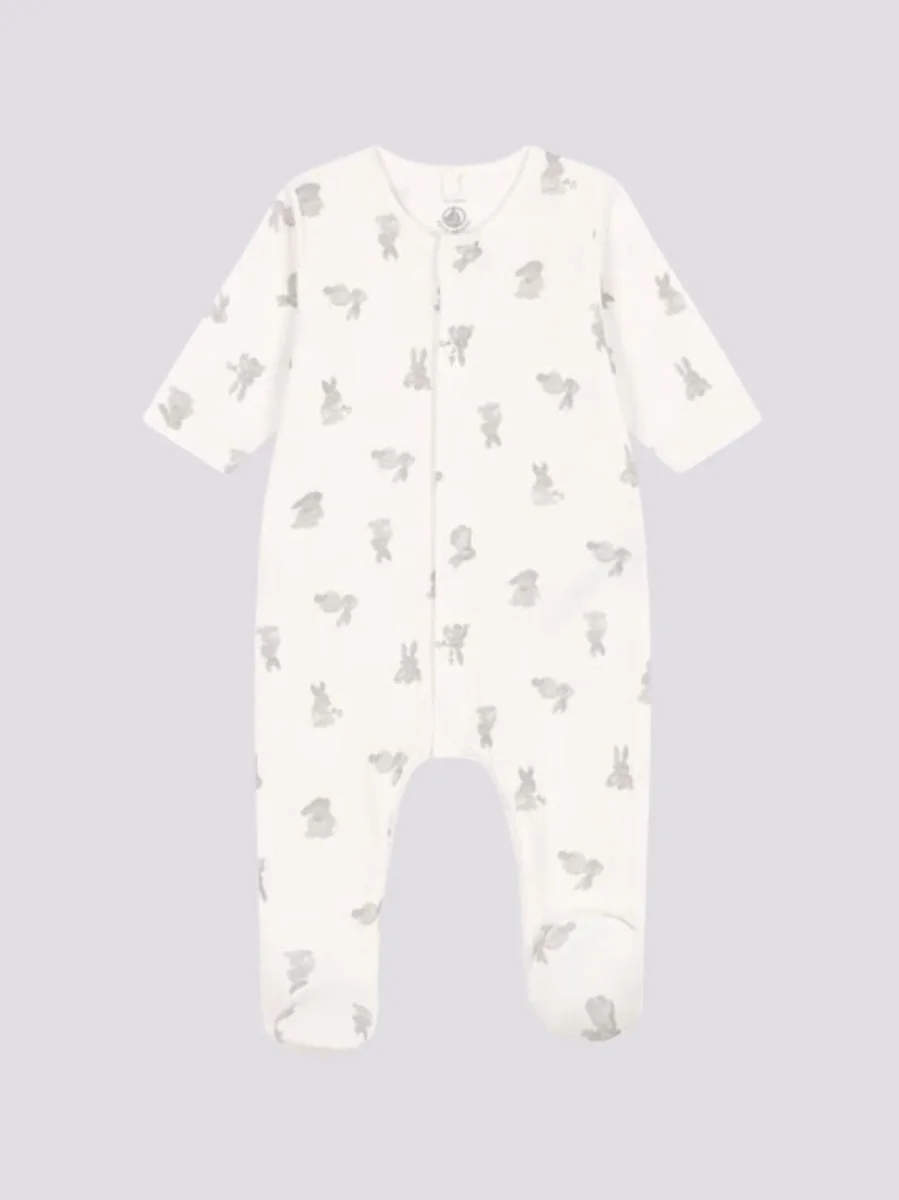 PIGIAMA BEBÈ IN TUBIQUE CON CONIGLIETTI