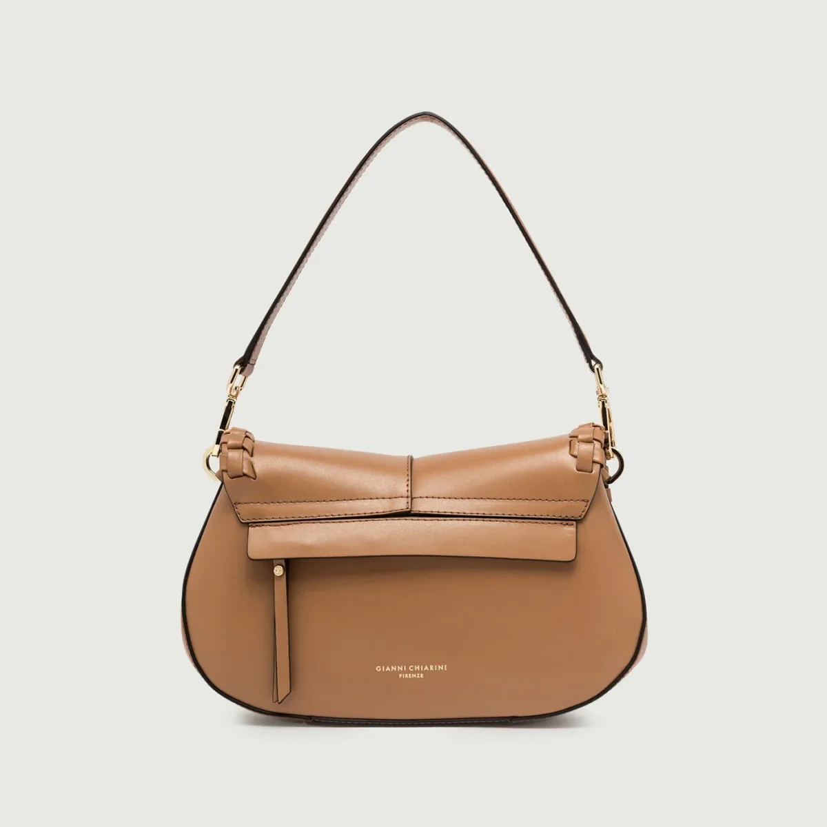 Borsa a spalla Helena Round special in pelle cuoio - immagine 3