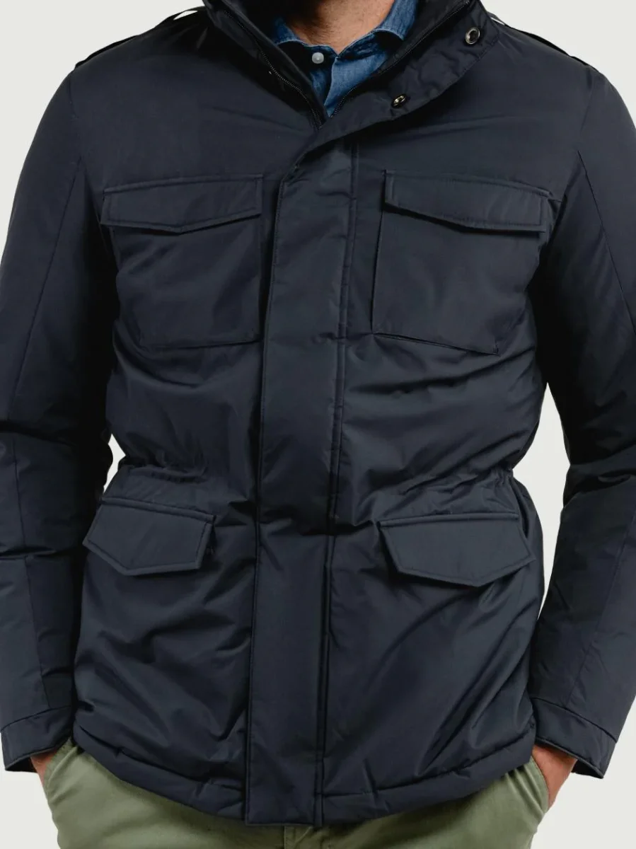 FIELD JACKET IN NYLON BLU NAVY - immagine 6
