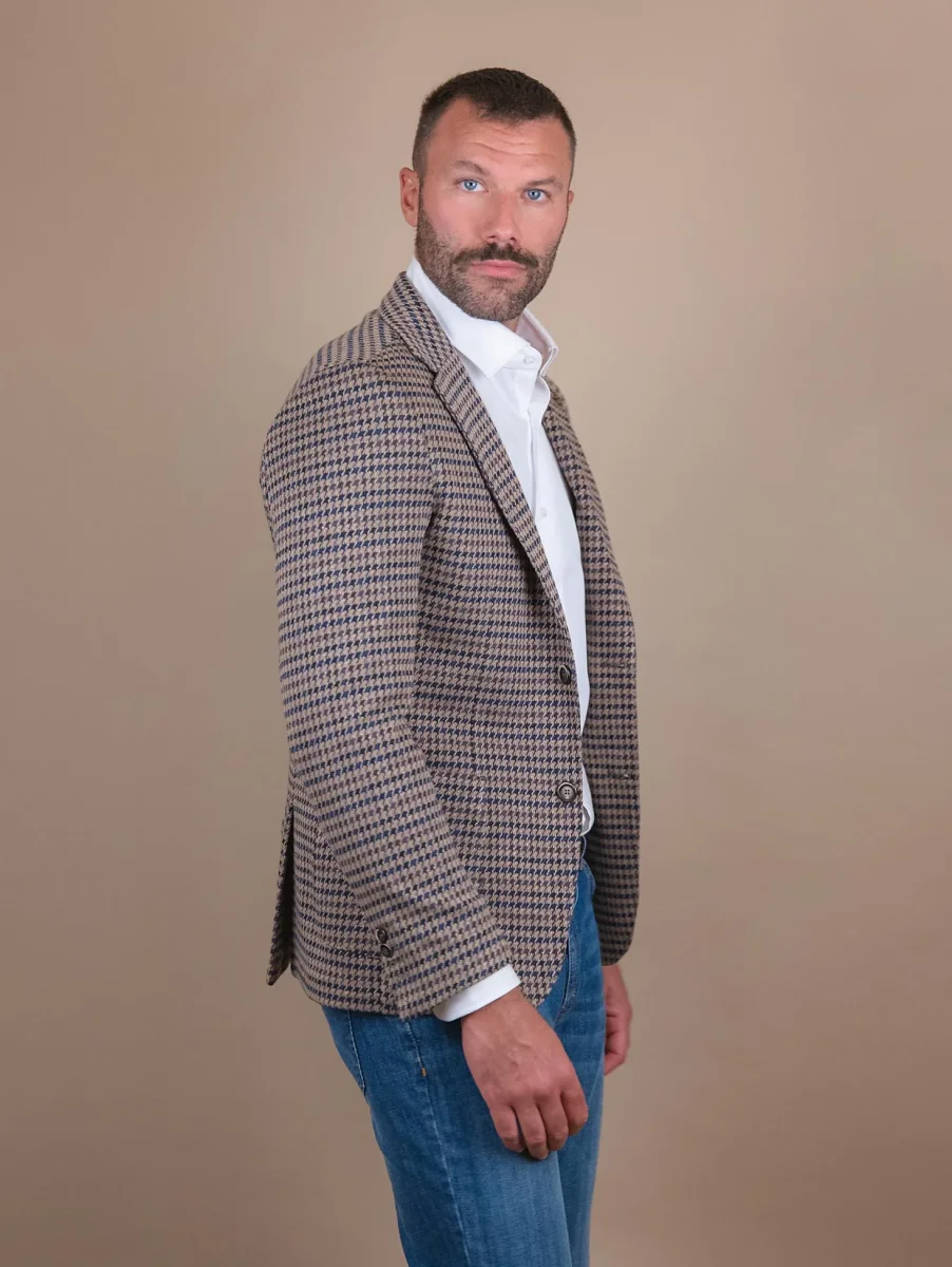 BLAZER SFODERATO IN FANTASIA pied de poule - immagine 3