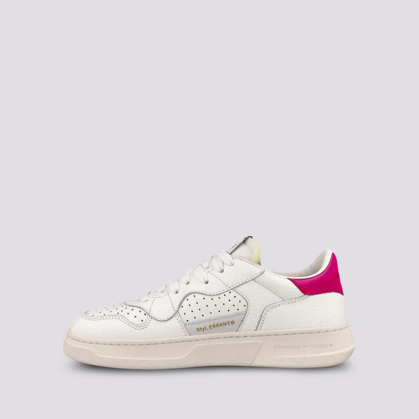 Sneaker Run Of CLASSIC bianco rosa - immagine 5