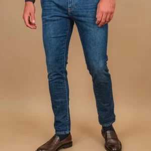 JEANS 4 TASCHE IN DENIM SCURO SKINNY FIT