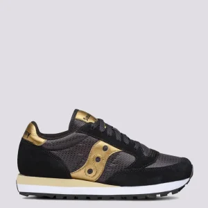 Sneakers Saucony Jazz in pelle oro e nero