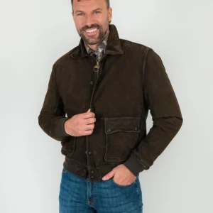 GIACCA OTTAVIANO IN CAMOSCIO E VELLUTO