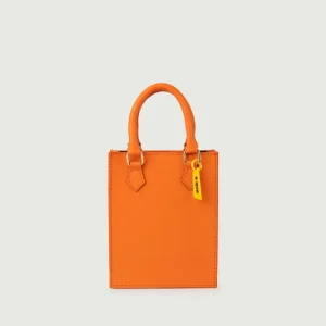 BORSA IN PELLE ARANCIO BABY