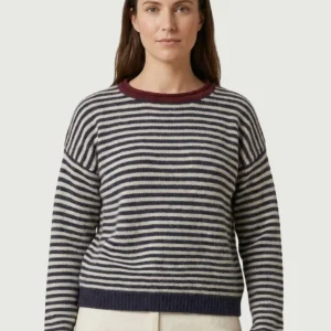 MAGLIA A RIGHE ANTRACITE