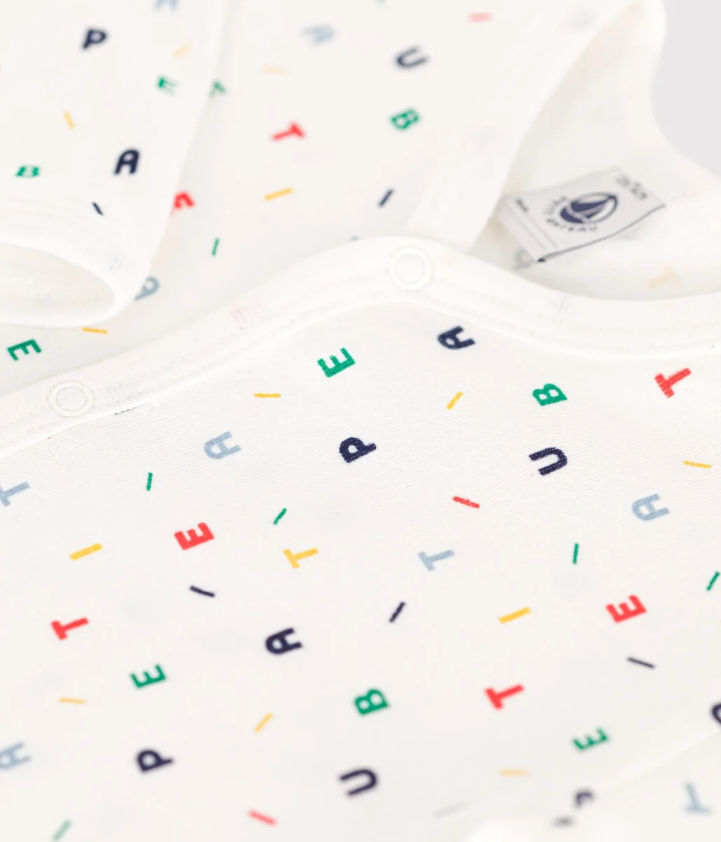 Tutina fantasia lettere senza piedini - immagine 4