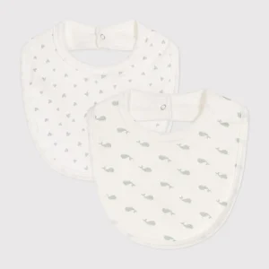 Confezione da due bavaglini in cotone