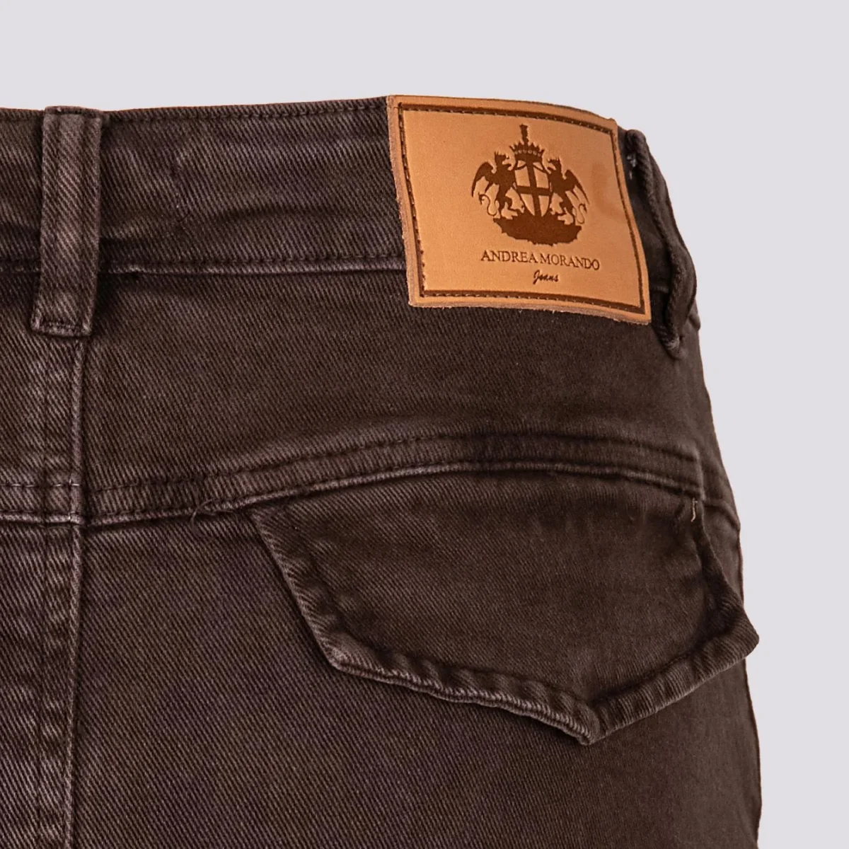 Mini gonna cargo in cotone marrone - immagine 5