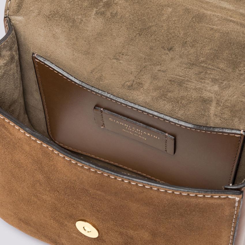 BORSA tracolla Meg In suede marrone - immagine 5