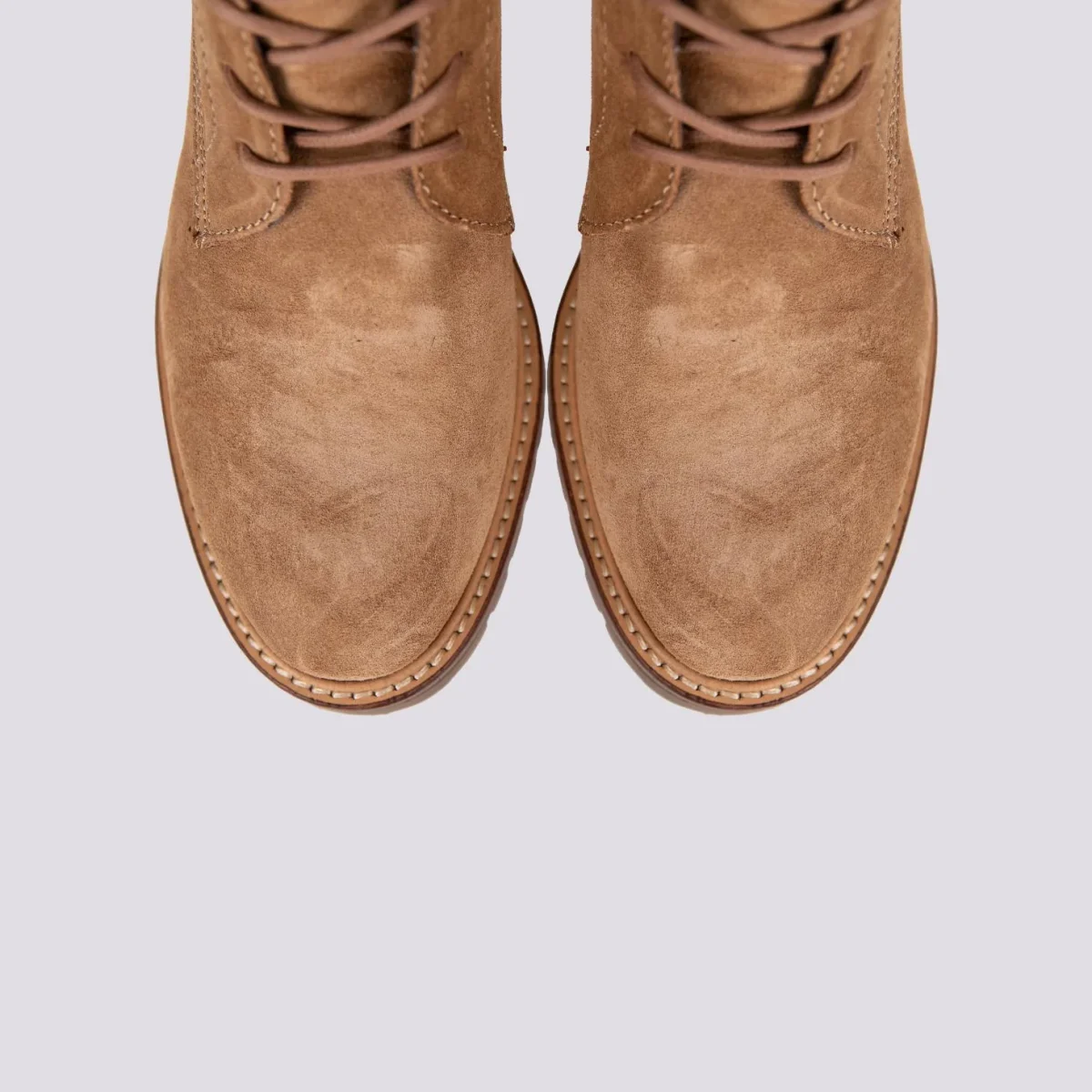 ANFIBIO CON LACCI IN CAMOSCIO BEIGE - immagine 5