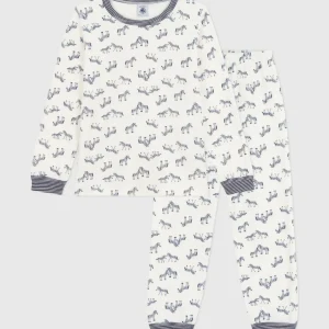 Pigiama in ciniglia con zebre stampate bambino