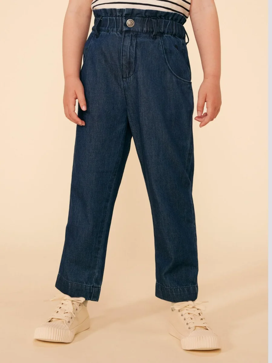 PANTALONI DRITTI IN DENIM LEGGERO BAMBINA