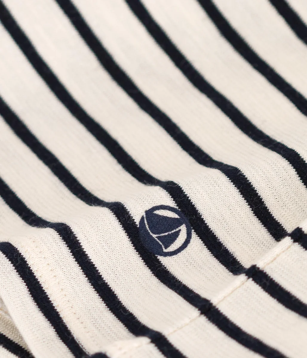 T-SHIRT A RIGHE IN JERSEY FIAMMATO BAMBINA - immagine 3