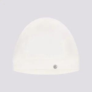 Cuffietta nascita in cotone con logo