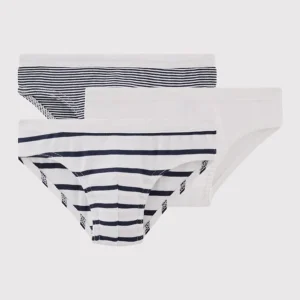 CONFEZIONE DA 3 SLIP BAMBINO MILLERIGHE IN COTONE