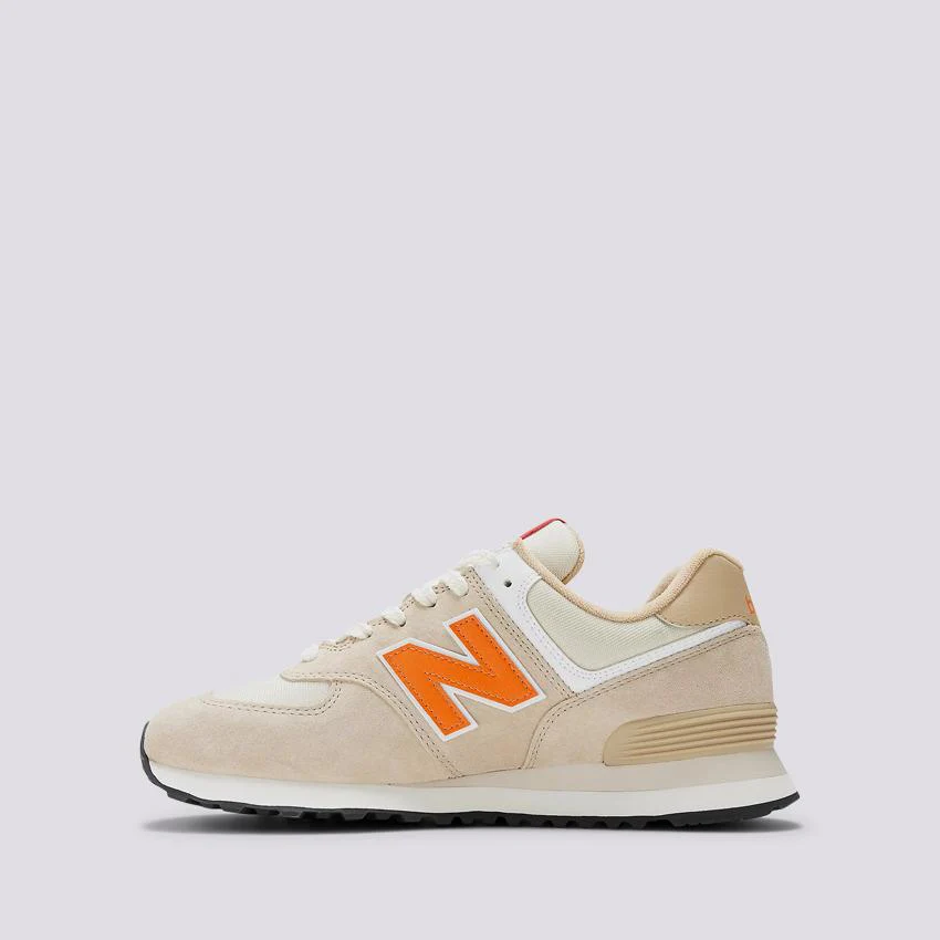 Sneaker 574 beige arancio - immagine 4
