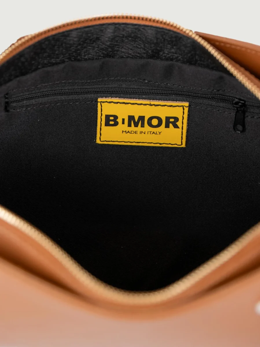 BORSA A SPALLA SEVENTY IN PELLE CUOIO - immagine 6