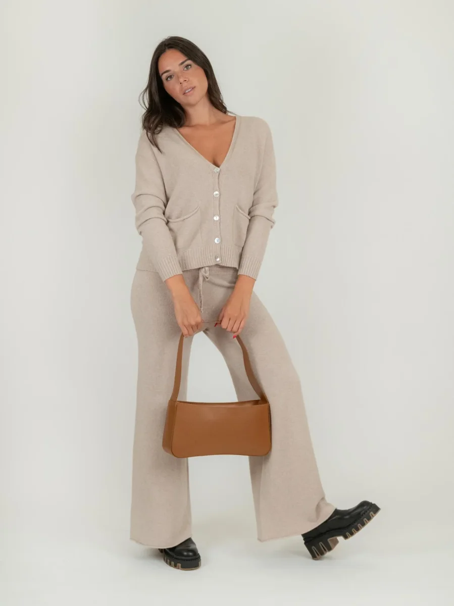 BORSA A SPALLA SEVENTY IN PELLE CUOIO - immagine 7