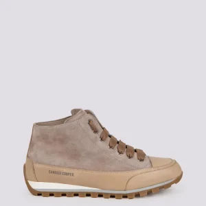 Sneaker JANIS MID in camoscio tortora