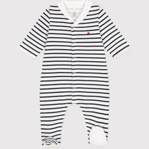 Pigiama in tubique marinière per Bebè