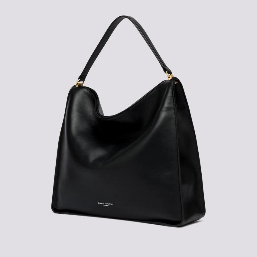 BORSA A SPALLA RENè IN NAPPA NERA - immagine 3