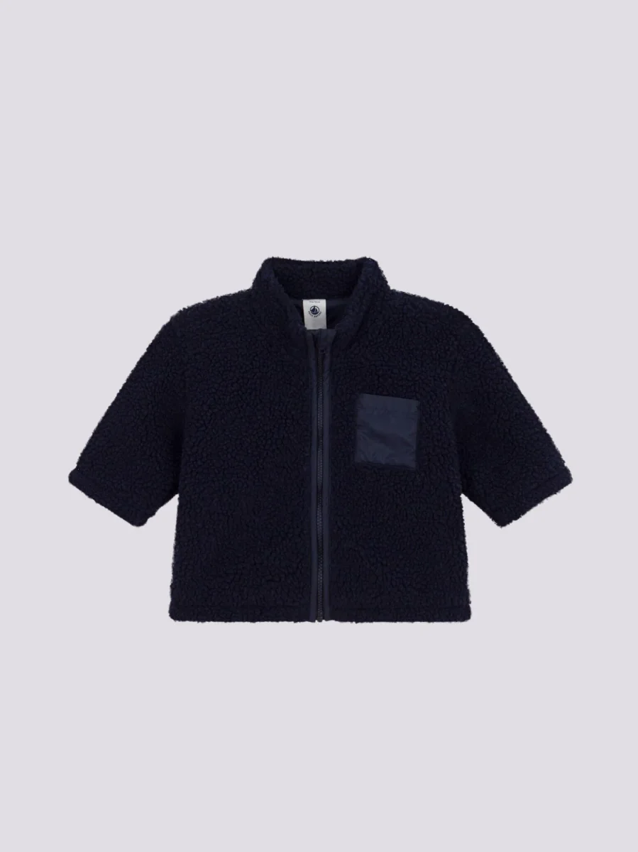 GIACCA IN SHERPA BLU