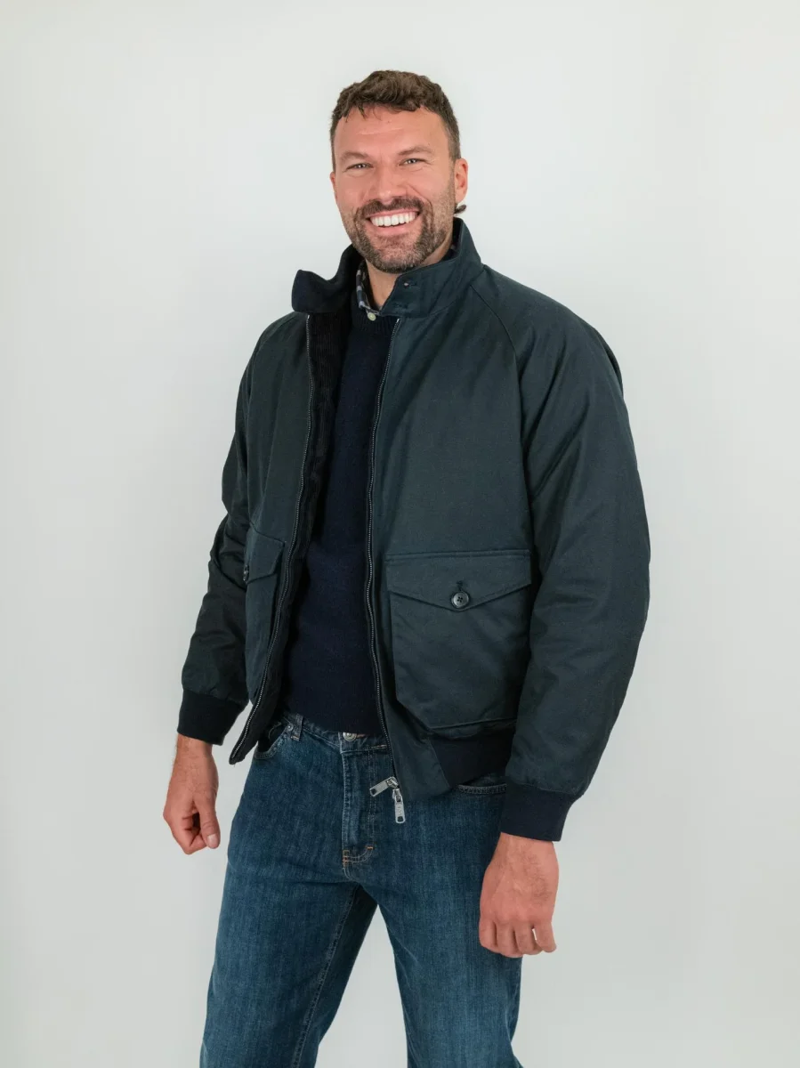 GIACCA G9 blu IN COTONE CERATO - immagine 7